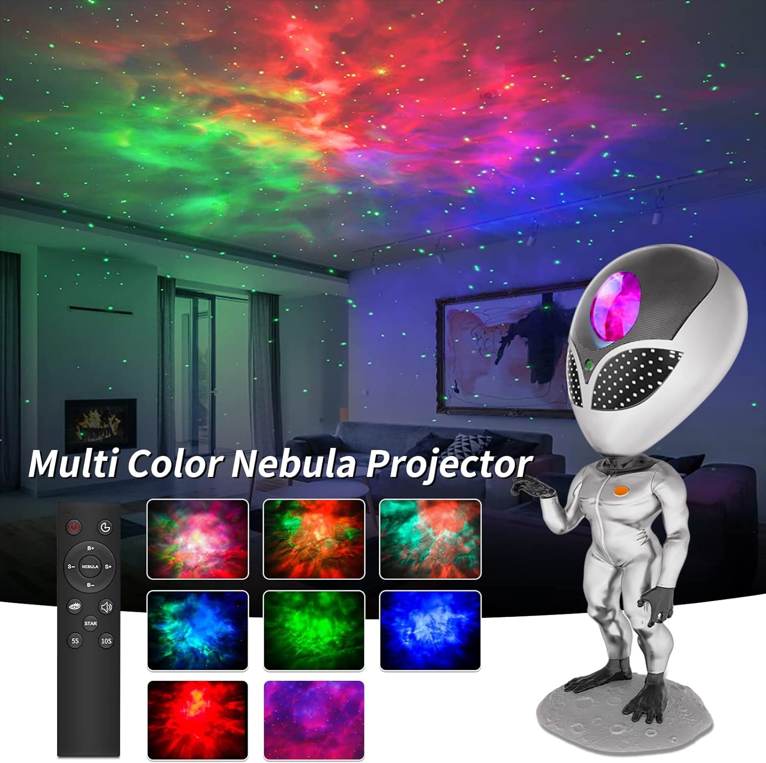 👽 Proyector Alienígena | Rgb Luces LED 👾