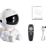 🚀 Lámpara Astronauta Proyector Galáctico LED – 7 Colores + Control Remoto
