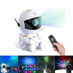 🚀 Lámpara Astronauta Proyector Galáctico LED – 7 Colores + Control Remoto