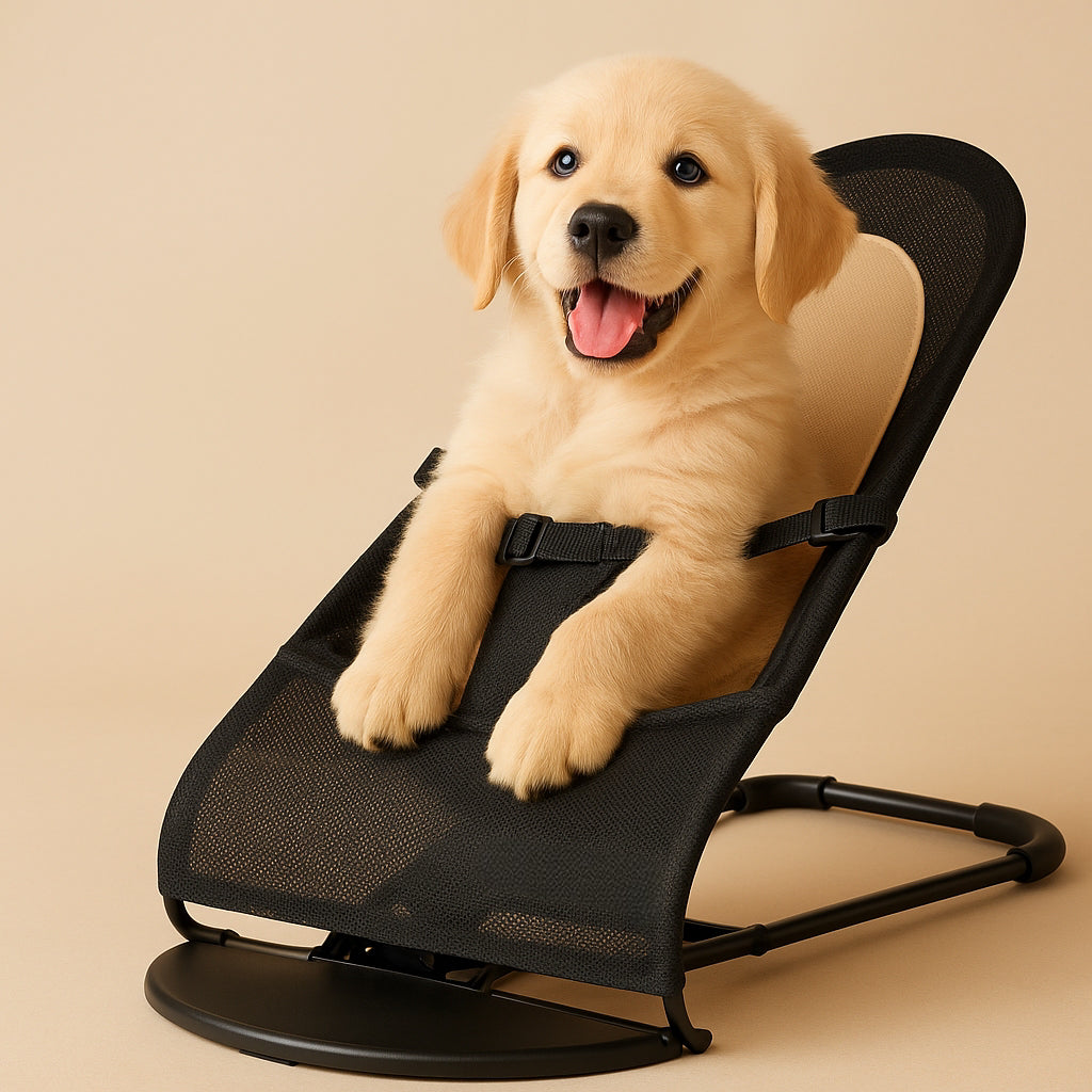 🐾 Mecedora para Perros – Comodidad, Ejercicio y Estilo en Uno 🐶🖤